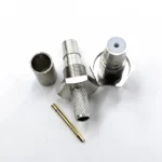 Роз'єм QMA female 6 crimp (Мама, Гніздо, Розетка, Jack), штировий з обтискною втулкою (внутрішній діаметр Ø 4,95 мм) для кабелю RG-58, RG-142, LMR 195 (під обтискання)