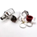 Роз'єм SMA male 9 clamp (Тато, Штир, Вилка, Штекер, Plug), штировий з обтискною втулкою (внутрішній діаметр Ø 10,2 мм) для кабелю RG-213U, RG-8U, RG-11U, LMR-400 (під обтискання) - Зображення 2