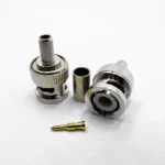 Роз'єм BNC male 6 crimp (Тато, Штир, Вилка, Штекер, Plug), штировий з обтискною втулкою (внутрішній діаметр Ø 4,95 мм) для кабелю RG-58, RG-142, LMR 195 (під обтискання) - Зображення 2