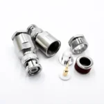 Роз'єм BNC female 9 clamp (Мама, Гніздо, Розетка, Jack), штировий для кабелю RG-213U, RG-8U, LMR-400 (затиск/збірка - під накрутку) - Зображення 2