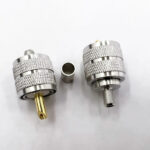 Роз'єм UHF male 6 crimp (Тато, Штир, Вилка, Штекер, Plug), штировий з обтискною втулкою (внутрішній діаметр Ø 4,95 мм) для кабелю RG-58, RG-142, LMR 195 (під обтискання та пайку) - Зображення 2