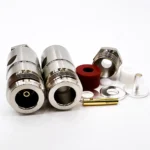 Роз'єм N-type female 6 clamp (Мама, Гніздо, Розетка, Jack), штировий для кабелю RG-58, RG-240, RG-223 (затиск/збірка - під накрутку) - Зображення 2