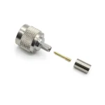 Роз'єм N-type male 7 crimp (Тато, Штир, Вилка, Штекер, Plug), штировий з обтискною втулкою (внутрішній діаметр Ø 5,9 мм) для кабелю RG-223, LMR 240, SLR 240 (під обтискання) - Зображення 2