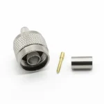 Роз'єм N-type male 7 crimp (Тато, Штир, Вилка, Штекер, Plug), штировий з обтискною втулкою (внутрішній діаметр Ø 5,9 мм) для кабелю RG-223, LMR 240, SLR 240 (під обтискання)