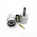 Роз'єм TNC male 7 crimp (Тато, Штир, Вилка, Штекер, Plug), штировий з обтискною втулкою (внутрішній діаметр Ø 5,9 мм) для кабелю RG-58, RG-240, RG-223 (під обтискання)