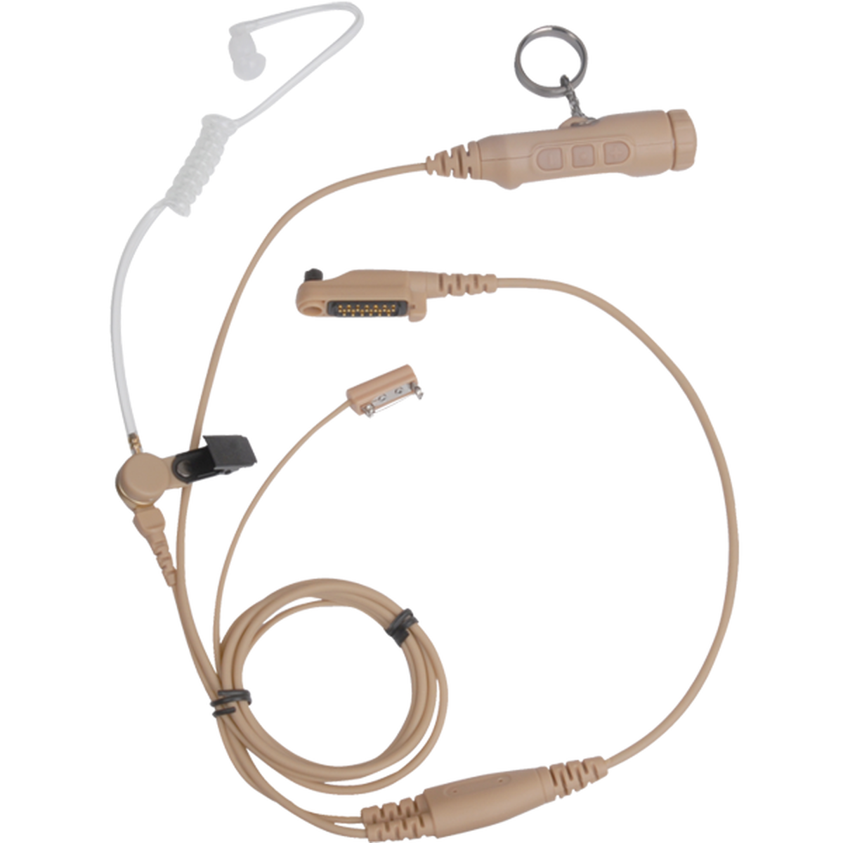 6516198810_hytera-ean19-.png Гарнітура 3-х провідная EAN19 з подвійною PTT для рацій Hytera PD6xx, X1 - Зображення 1