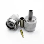 Роз'єм TNC male 7 crimp (Тато, Штир, Вилка, Штекер, Plug), штировий з обтискною втулкою (внутрішній діаметр Ø 5,9 мм) для кабелю RG-58, RG-240, RG-223 (під обтискання) - Зображення 2