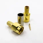 Роз'єм SMA male 6 crimp (Тато, Штир, Вилка, Штекер, Plug), штировий з обтискною втулкою (внутрішній діаметр Ø 4,95 мм) для кабелю RG-58, RG-142, LMR 195 (під обтискання) - Зображення 2