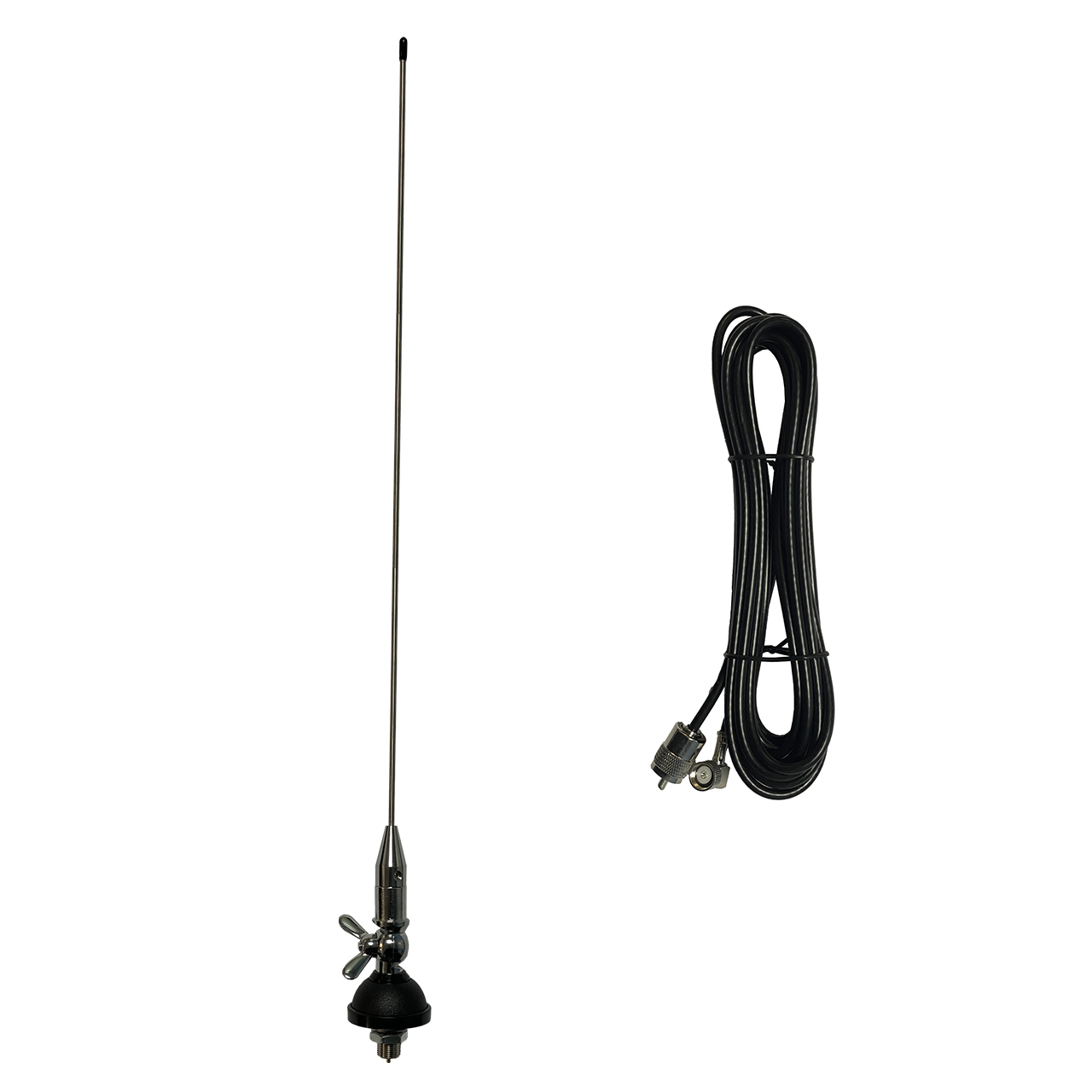 bez-ymeny-1-1-1.jpg Антена автомобільна VHF/UHF TQC-M55 радіатор з поворотним механізмом та врізним кріпленням - Зображення 1