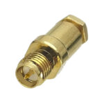 Роз'єм SMA female 5 clamp (Мама, Гніздо, Розетка, Jack), штировий для кабелю RG-174 (затиск/збірка - під накрутку)
