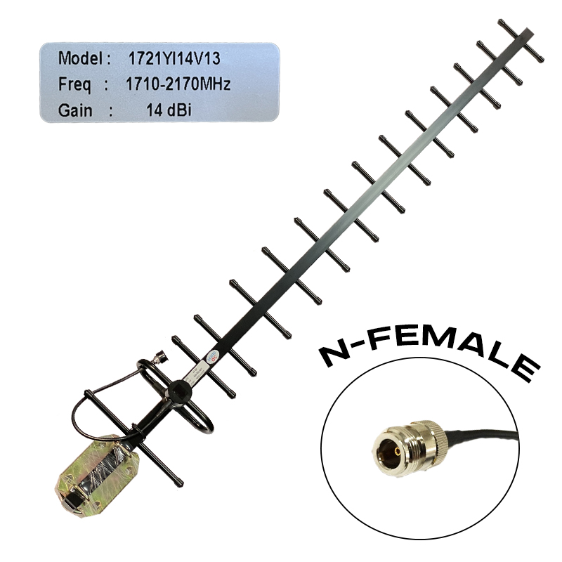 bez-ymeny-91-kopyia-1-1.jpg Антена спрямована Yagi 13-ти елементна з петльовим вібратором BBT-1721YI14V13 , 1710-2170 МГц - Зображення 1