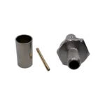 Роз'єм QMA female 7 crimp (Мама, Гніздо, Розетка, Jack), штировий з обтискною втулкою (внутрішній діаметр Ø 5,9 мм) для кабелю RG-58, RG-223, LMR 240, SLR 240 (під обтискання) - Зображення 2