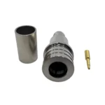 Роз'єм QMA male 7 crimp (Тато, Штир, Вилка, Штекер, Plug), штировий з обтискною втулкою (внутрішній діаметр Ø 5,9 мм) для кабелю RG-58, RG-223, LMR 240, SLR 240 (під обтискання)