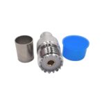 Роз'єм UHF female 9 crimp (Тато, Штир, Вилка, Штекер, Plug), штировий з обтискною втулкою (внутрішній діаметр Ø 10,8 мм) для кабелю RG-213U, RG-8U, RG-11U, LMR-400 (під обтискання та пайку)